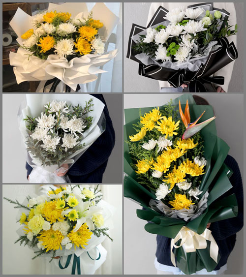 浙江省金华义乌市后宅街道下余山村白事花束代送